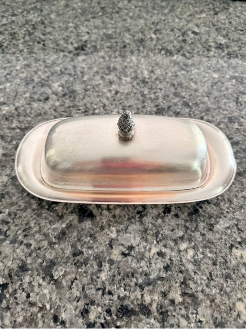 Vintage Silver Butter Dish